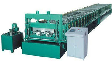 3-phase 60Hz Logam Deck Roll Forming Machine 15kW Dengan Listrik Kontrol Kabinet