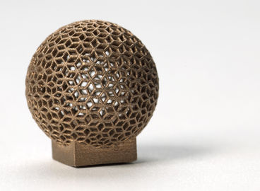 cetak aluminium DML 3D untuk Sphere Shape, Golden electroplating