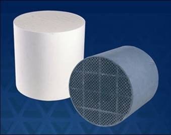 Catalytic Converter Diesel Particulate Filter Dinding Flow, pembawa keramik