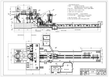Air horisontal Cooling berkelanjutan Mesin Casting, R6M / 3 Strands