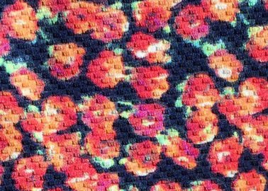 Kontemporer Floral Viscose Rayon Fabric Untuk Merasa / Bantal / Olahraga